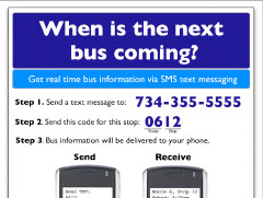 Bus Sign image with instructions